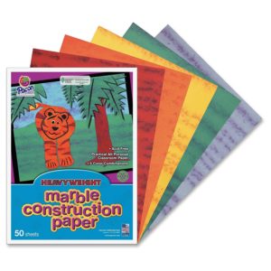 Marble construction paper is perfect for all kinds of Girl Scout crafts.