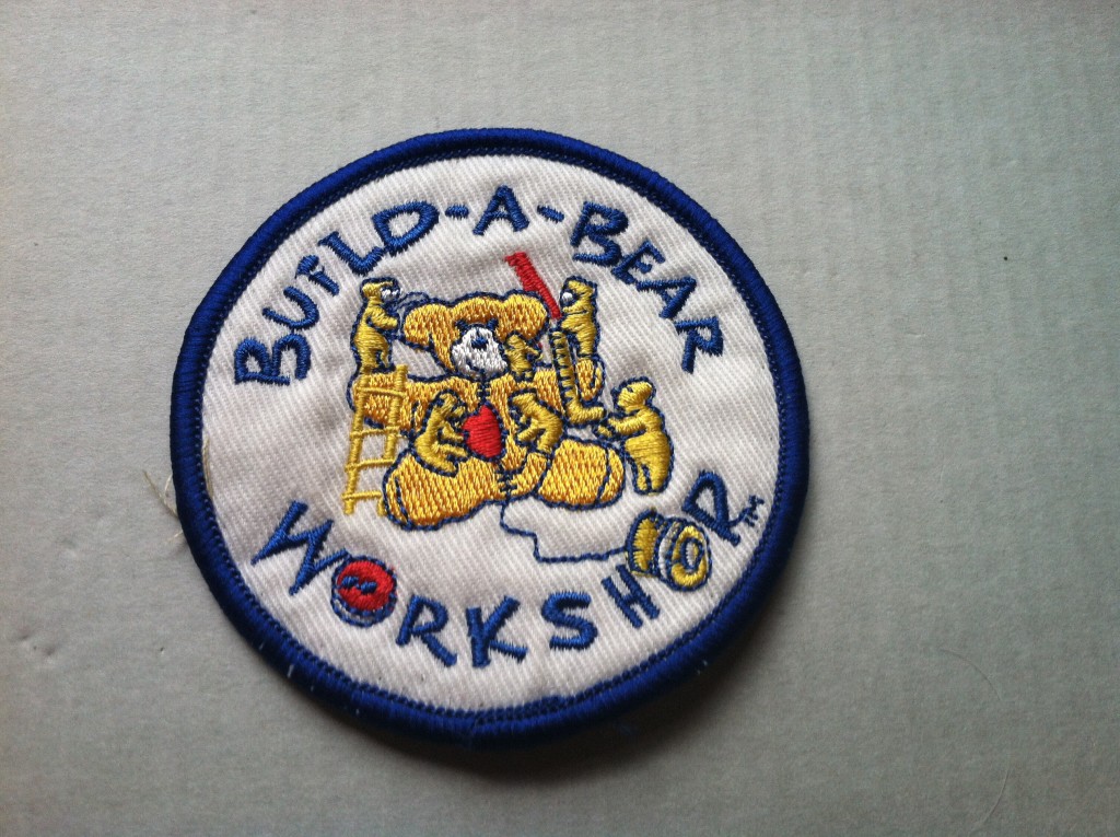 This is the Build A Bear fun patch my daughter earned on her field trip with her Girl Scout troop.