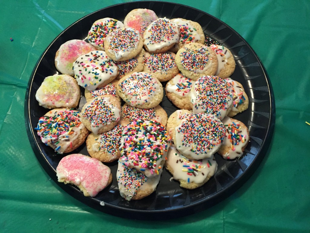 Here are the decorated cookies my 7th grade Cadette troop made for their December service project.