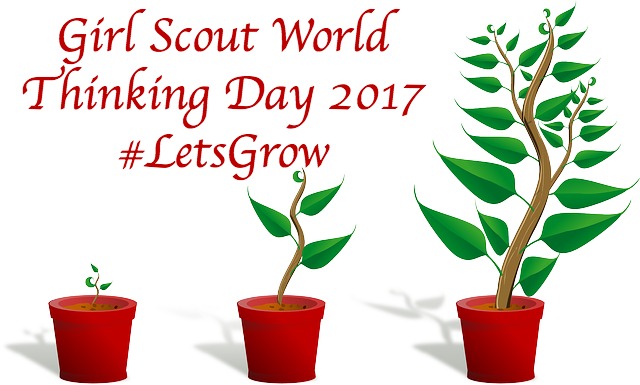 The theme for Girl Scout World Thinking Day 2017 is Let's Grow. Resources are now available.