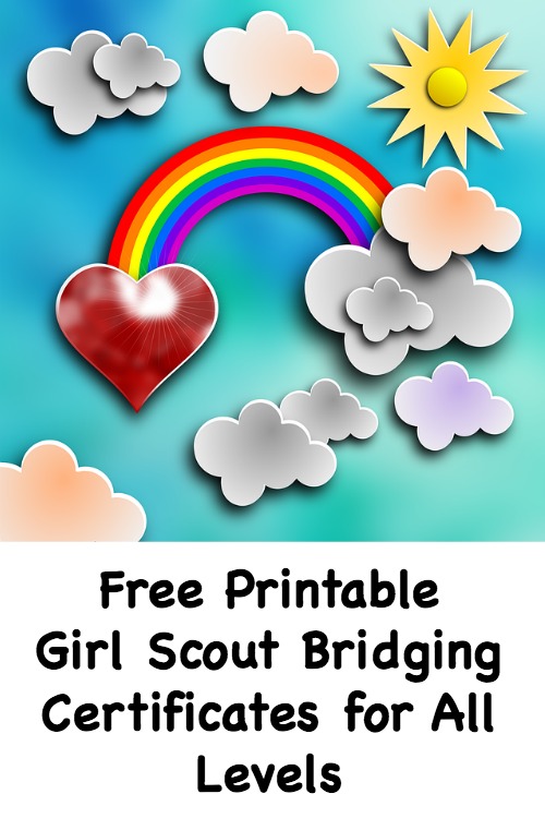 Free Printable Girl Scout Bridging Certifitcates