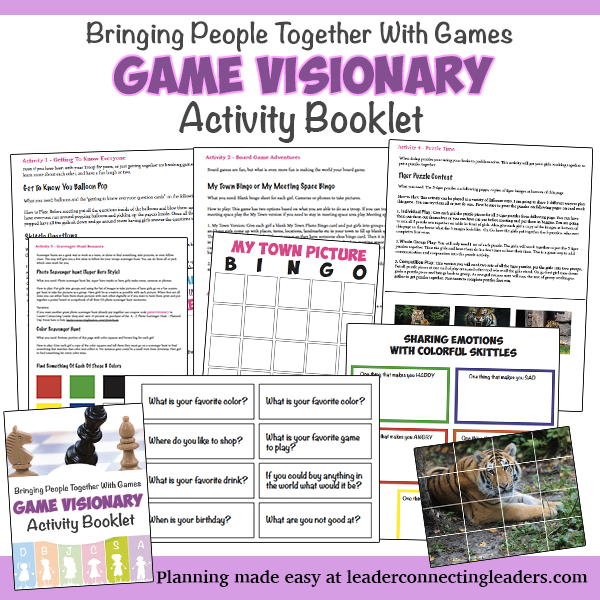 Girl Scout Senior Game Visionary badge activity booklet