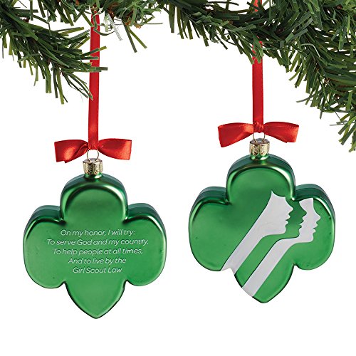  Department 56 Girl Scouts Trefoil Oath Hanging Ornament