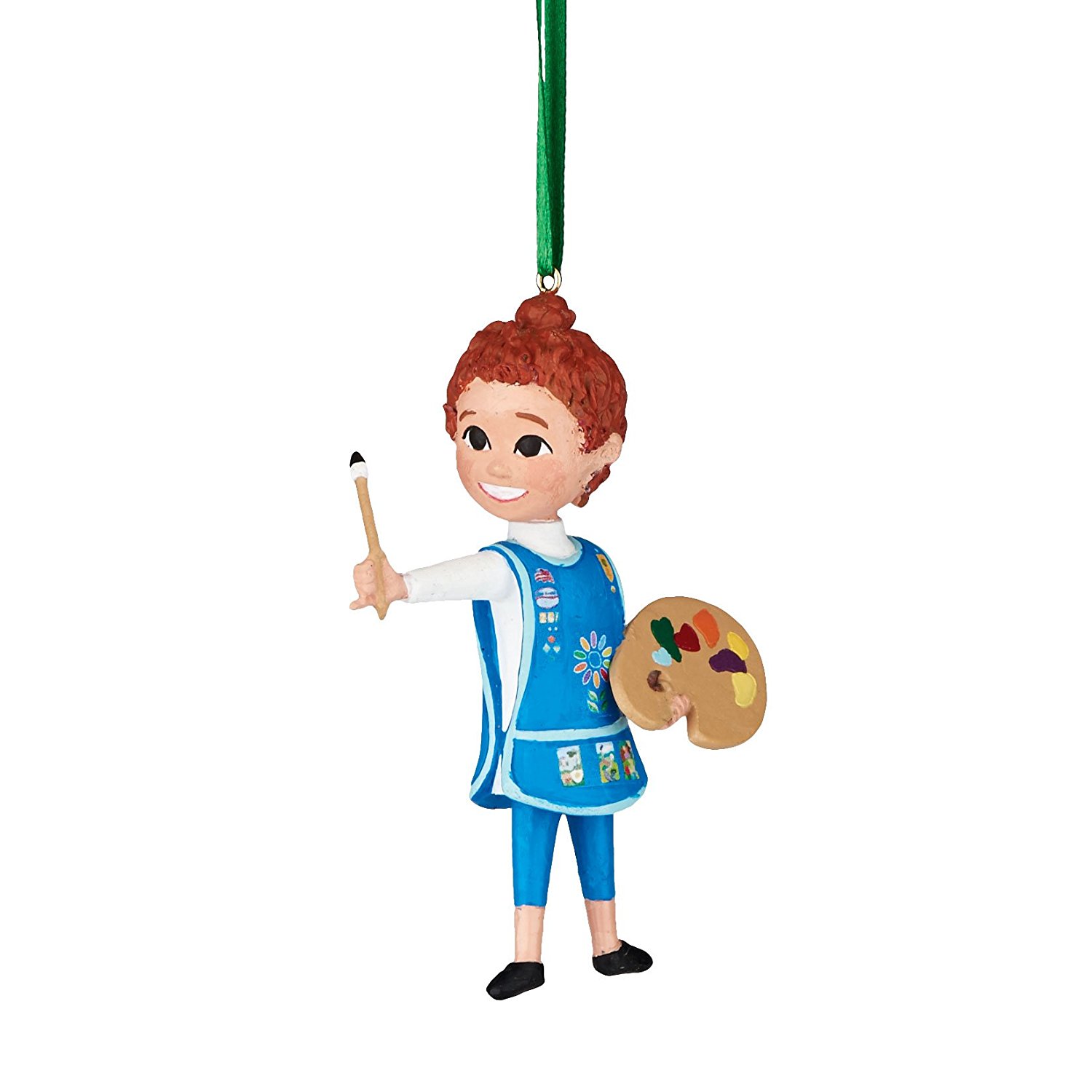 Department 56 Girl Scouts of America Daisy the Artist Hanging Ornament, 3 inch