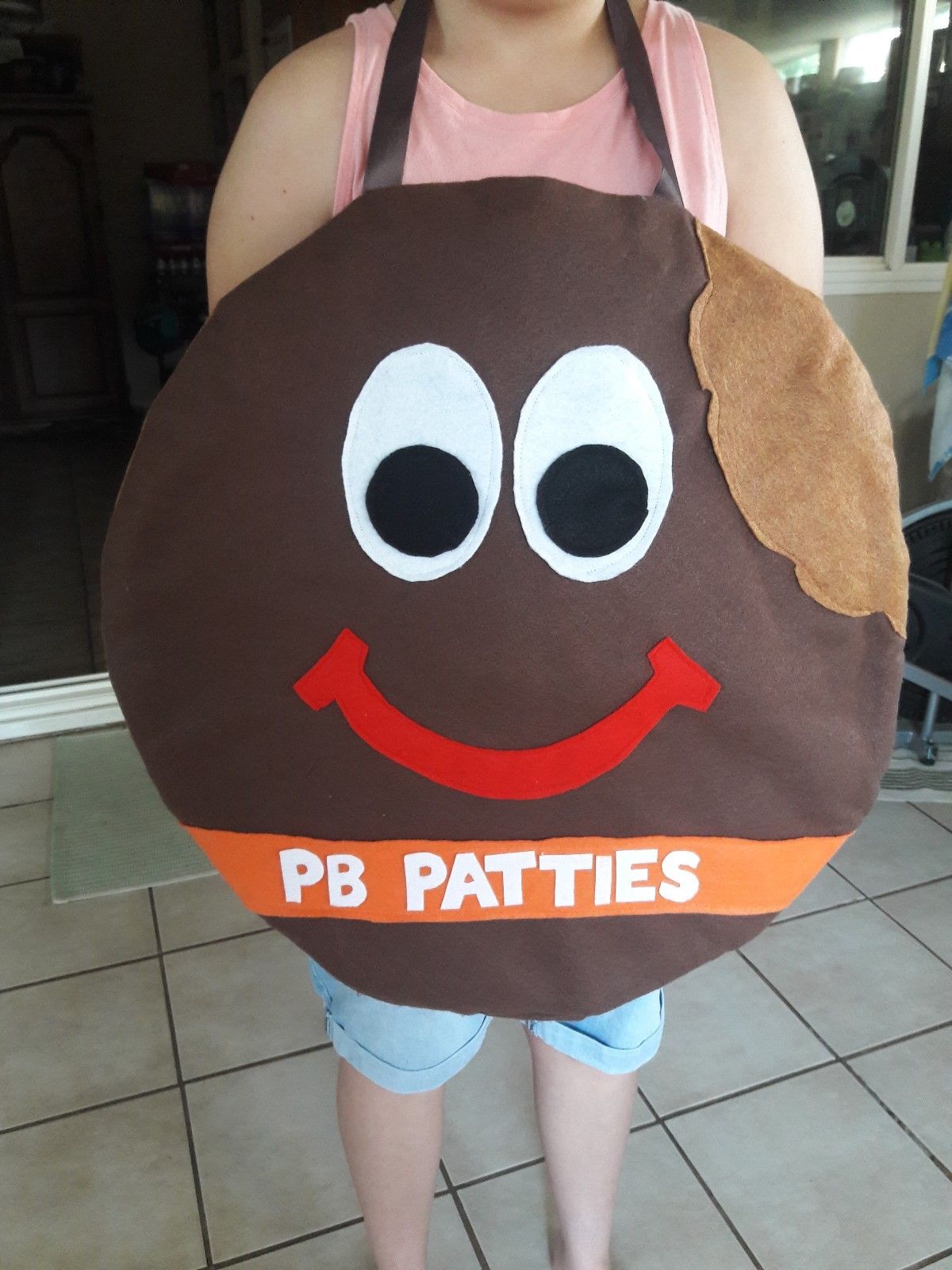 Girl Scout Peanut Butter Pattie costume for booths and walkabouts