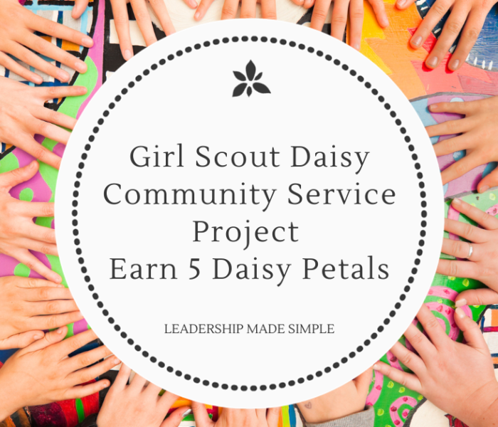 Girl Scout Daisy Community Service Project to Earn 5 Daisy Petals