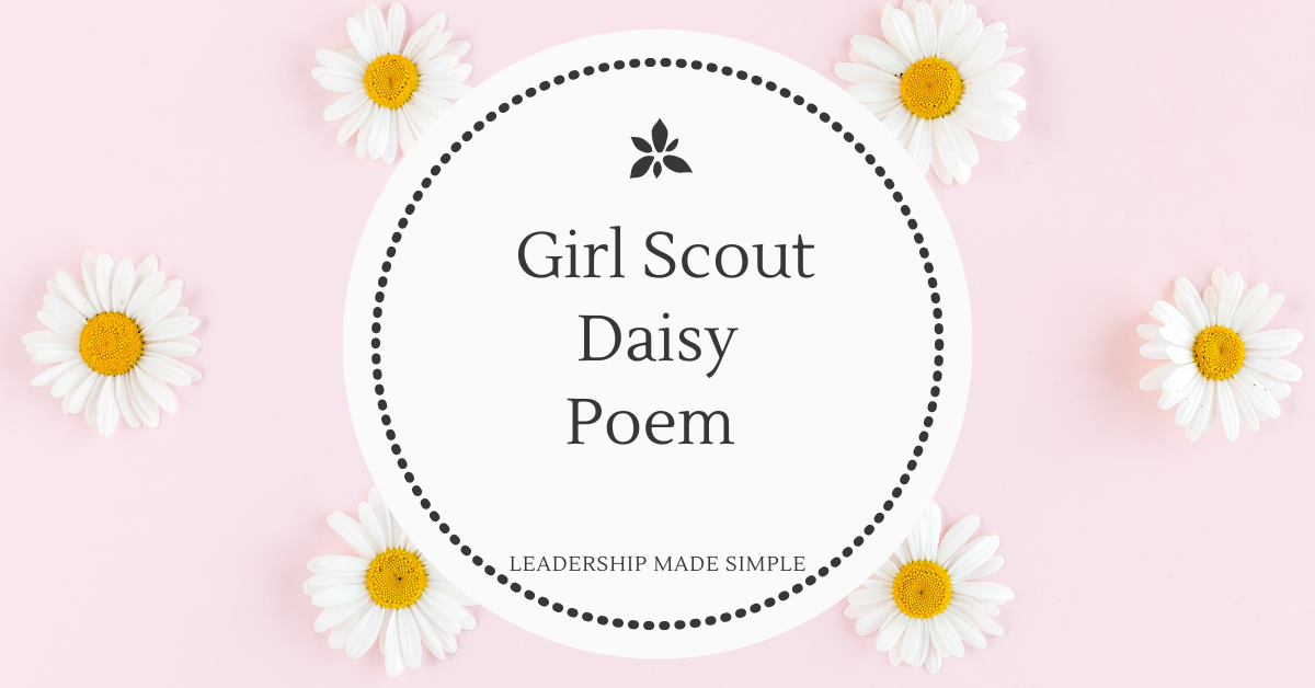 A Girl Scout Daisy Poem for Your Girls