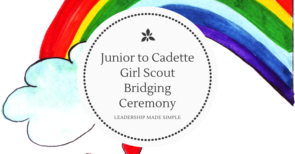 Junior to Cadette Girl Scout Bridging Ceremony