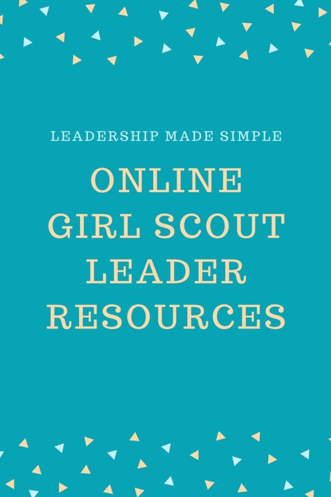 Online Girl Scout Leader Resources