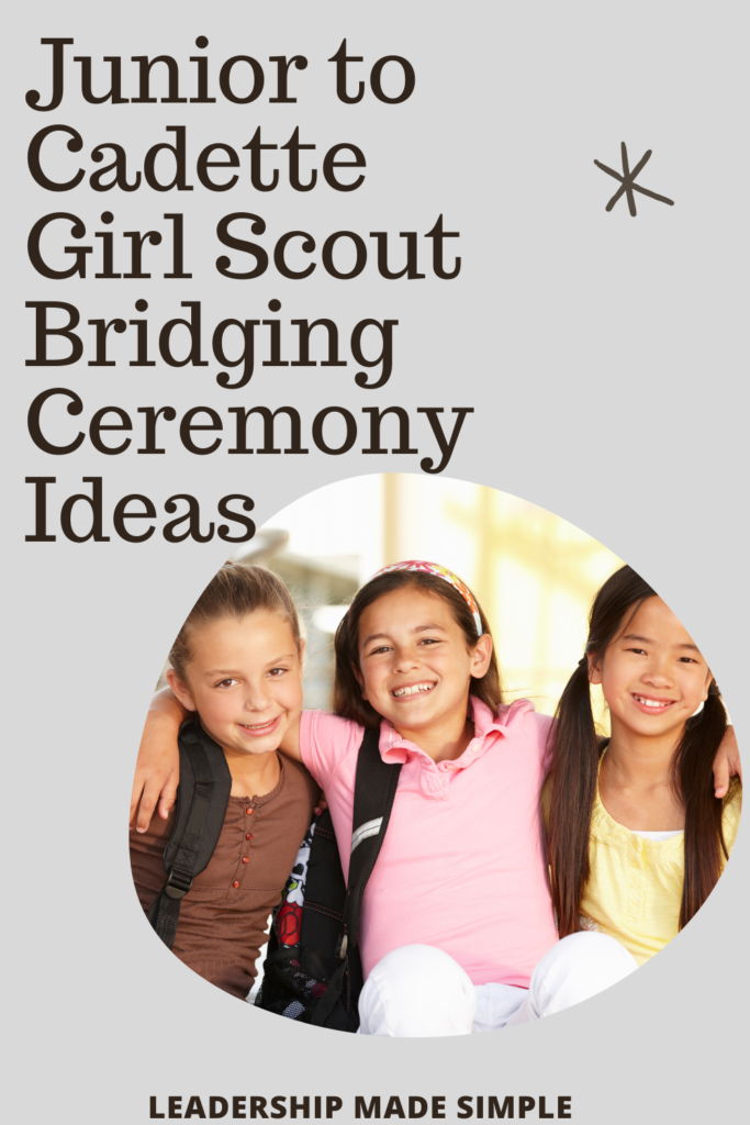 Junior to Cadette Girl Scout Bridging Ceremony