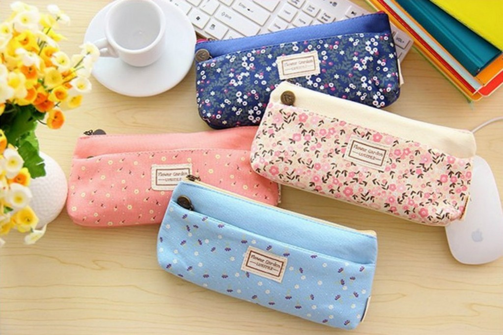 Pretty makeup pouches/pencil cases are perfect bridging gifts for girls.