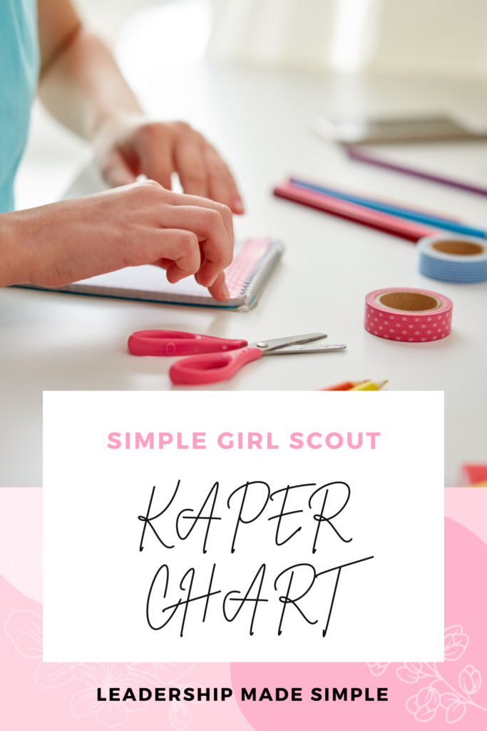 Simple Girl Scout Kaper Chart