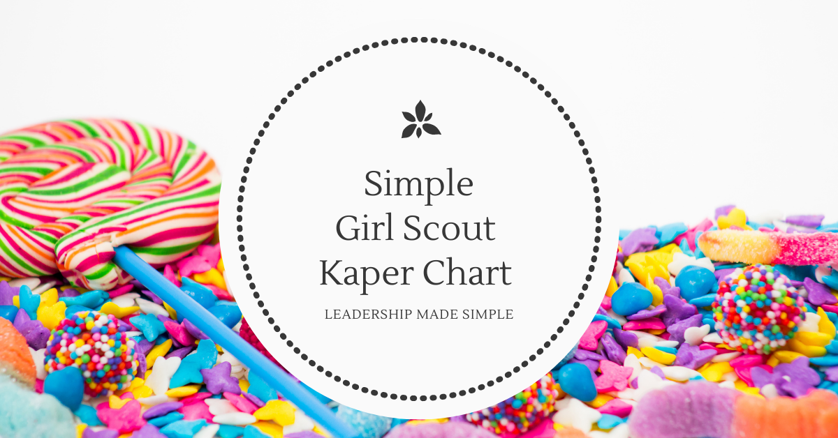 Simple Girl Scout Kaper Charts