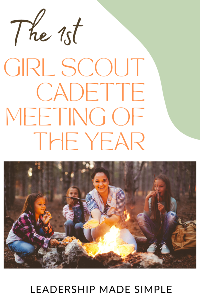1st Girl Scout Cadette Meeting of the Year