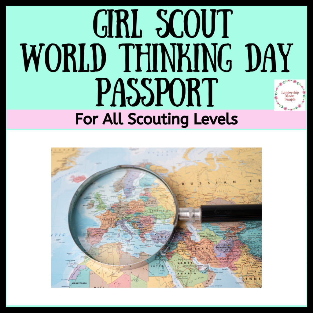 Free Girl Scout World Thinking Day Passport
