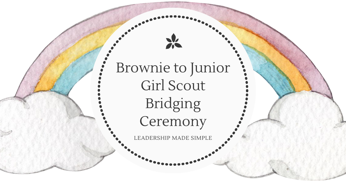 Girl Scout Brownie to Junior Bridging Ceremony