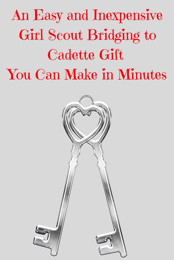 An Easy and Inexpensive Girl Scout Bridging to Cadette Gift You Can Make in Minutes