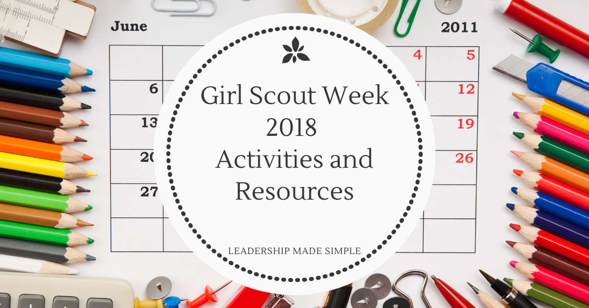 Girl Scout Week 2018 Activities and Resources
