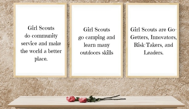 During Girl Scout Week, girls can share what their troop does and how much fun it is to be a Girl Scout.