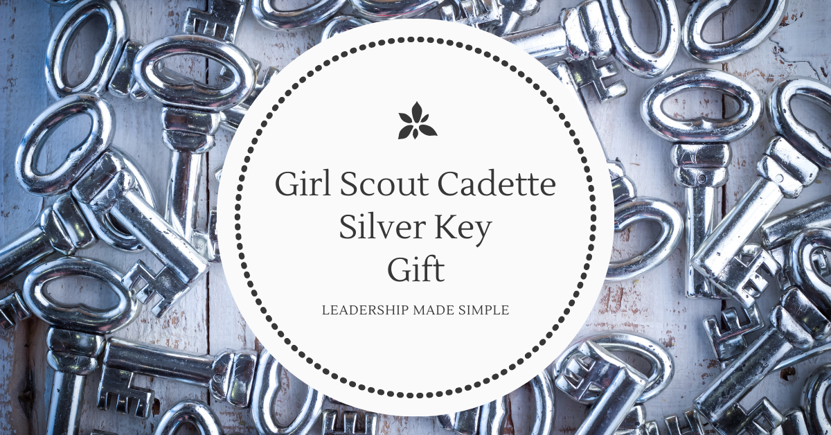 Girl Scout Bridging to Cadette Silver Key Gift for Your Troop