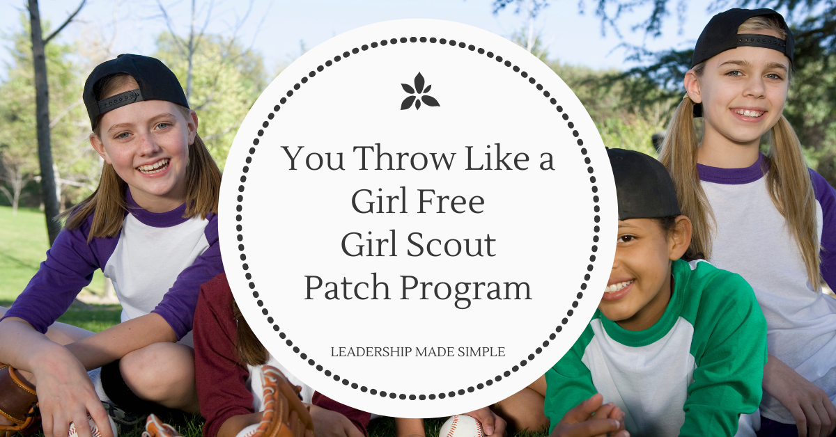 Friday Freebie-You Throw Like a Girl Free Girl Scout Patch Program