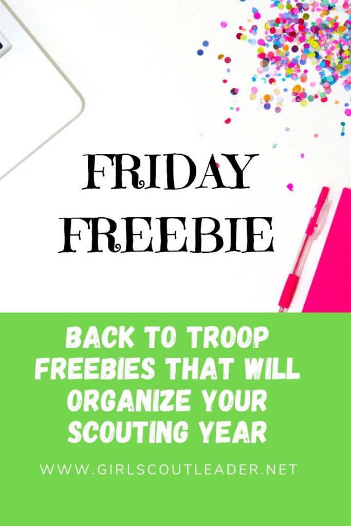 Girl Scout Friday Freebie-Back to Troop Planners from Teaches Pay Teachers