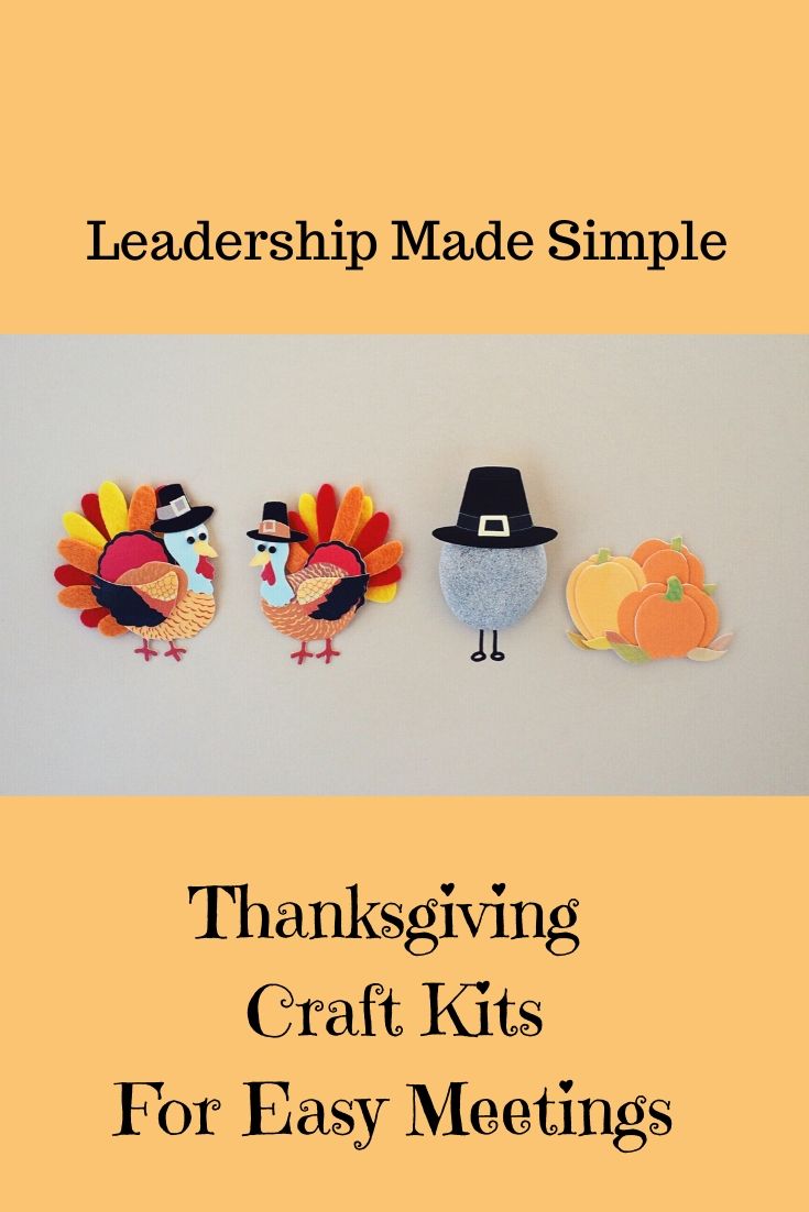 Thanksgiving craft kits for Girl Scout meetings