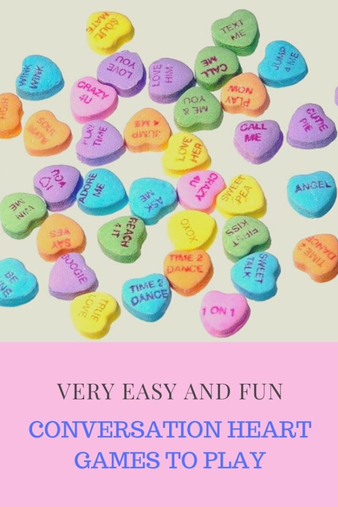 Conversation Heart Games for Kids to Play at parties