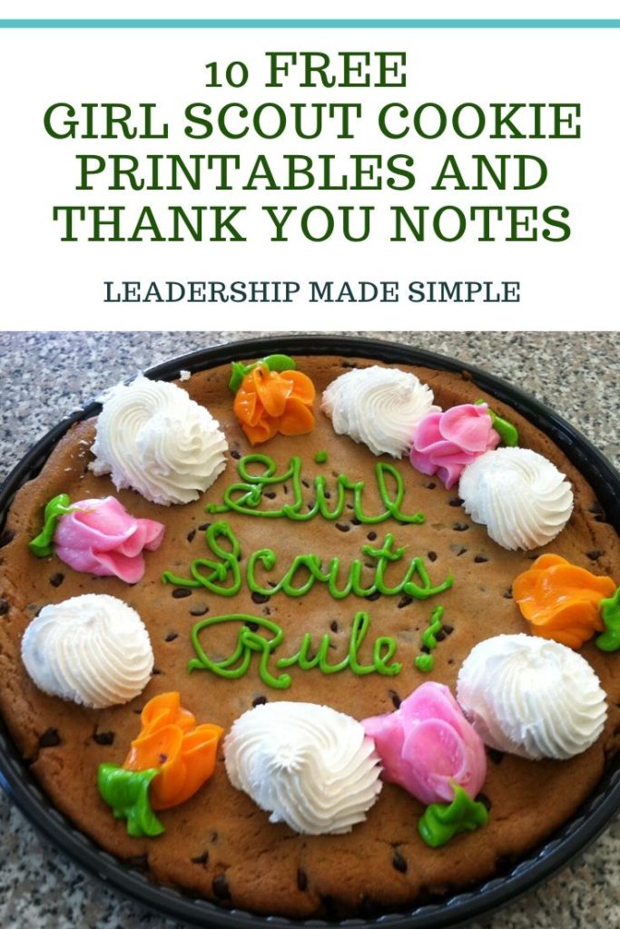 10 Free Girl Scout Cookie Printables, Door Hangers, and Thank You Notes