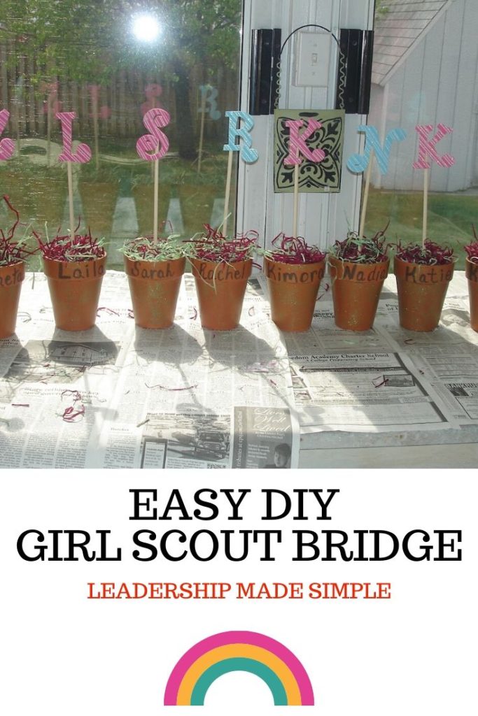 Easy DIY Girl Scout Bridge for Your Bridging Ceremony