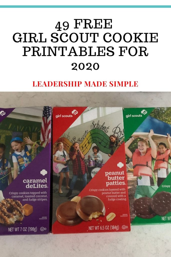49 Free Girl Scout cookie printables for 2020
