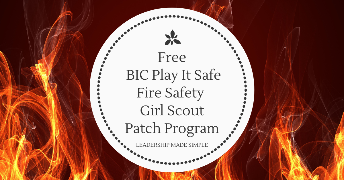 Friday Freebie BIC Play It Safe Fire Safety Patch Program