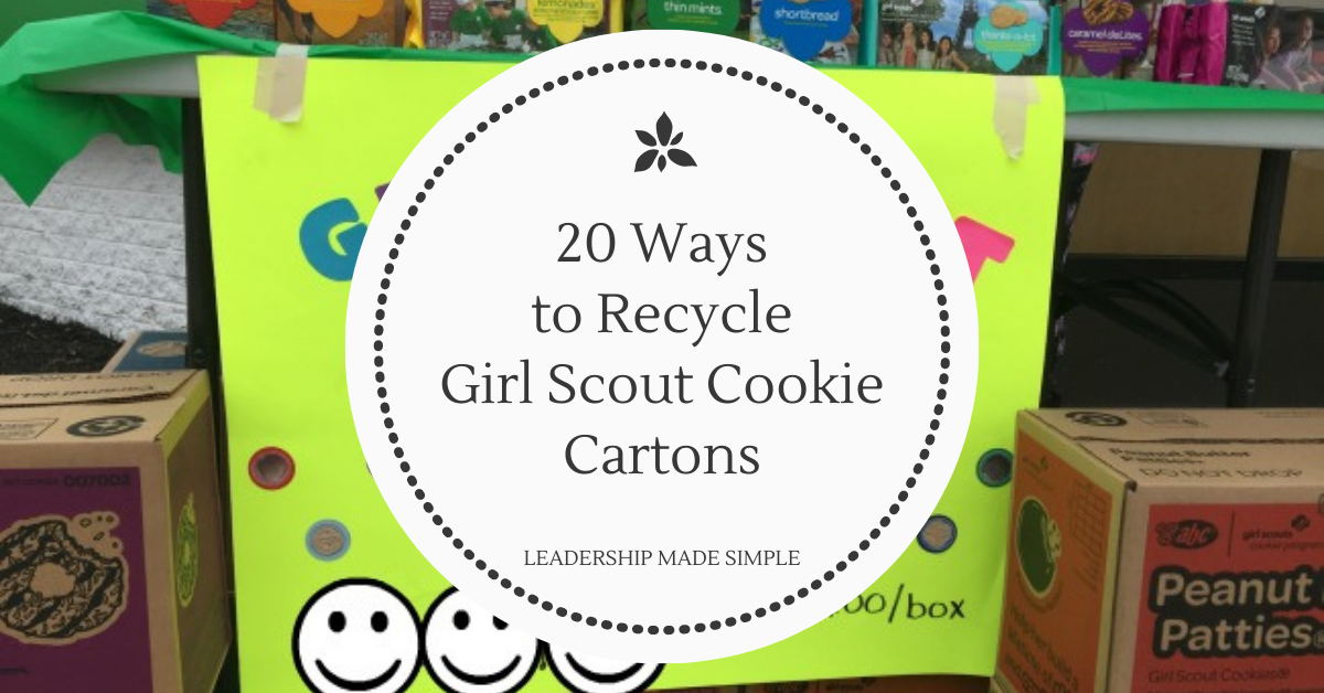 20 Ways to Recycle Girl Scout Cookie Cartons