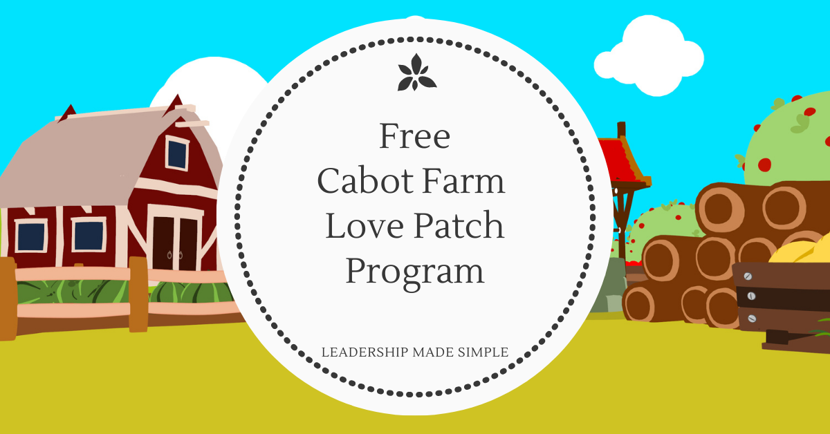 Friday Freebie Brand New Cabot Farm Love Patch Program