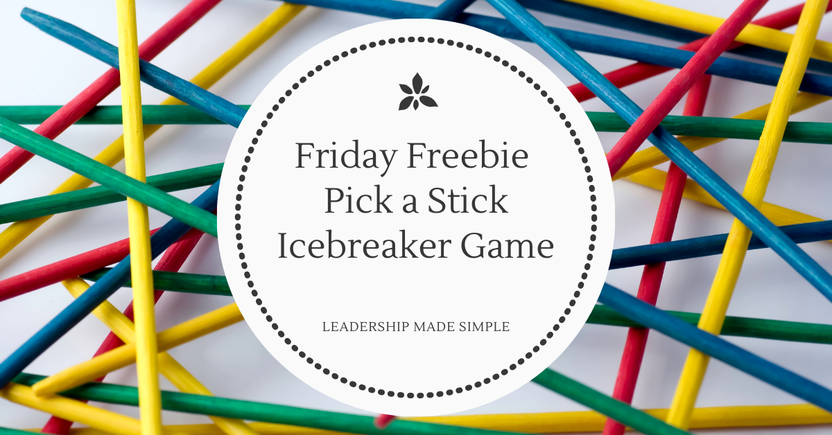 Girl Scout Meeting Icebreaker Pick a Stick Icebreaker Game Friday Freebie