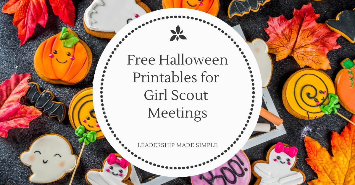 Free Halloween Printables for Girl Scout Meetings