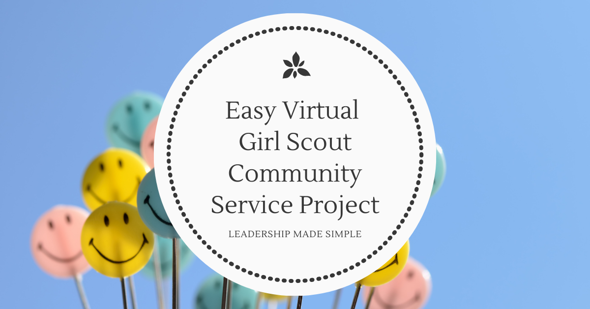 Easy Virtual Girl Scout Community Service Project