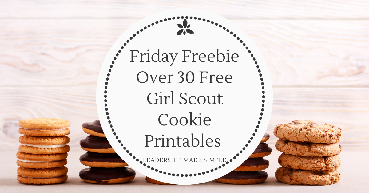Friday Freebie Over 30 Free Girl Scout Cookie Printables from My Fashionable Designs