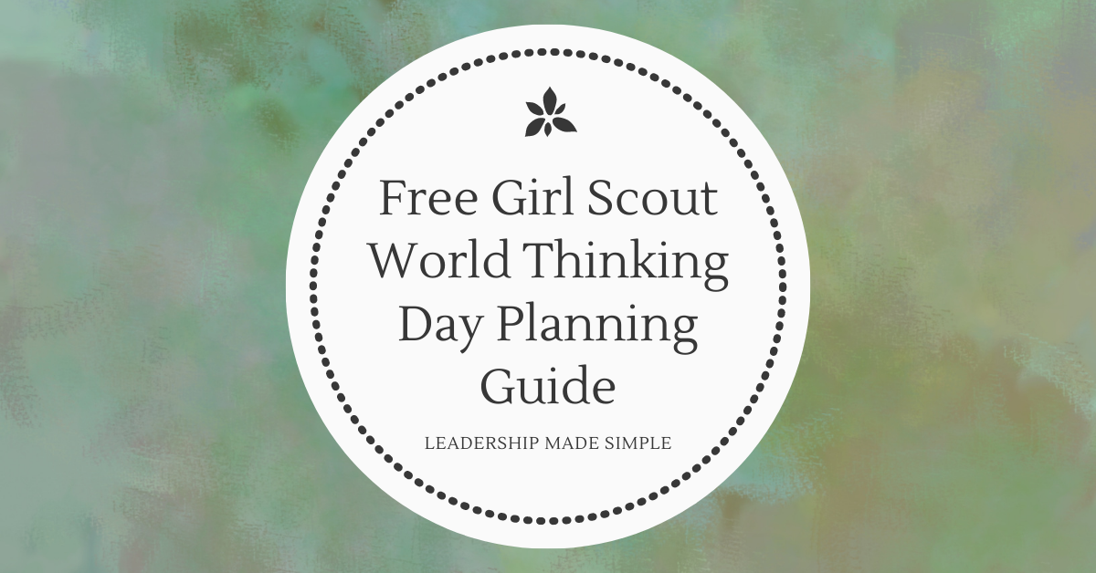 Friday Freebie Free Girl Scout World Thinking Day Planning Guide