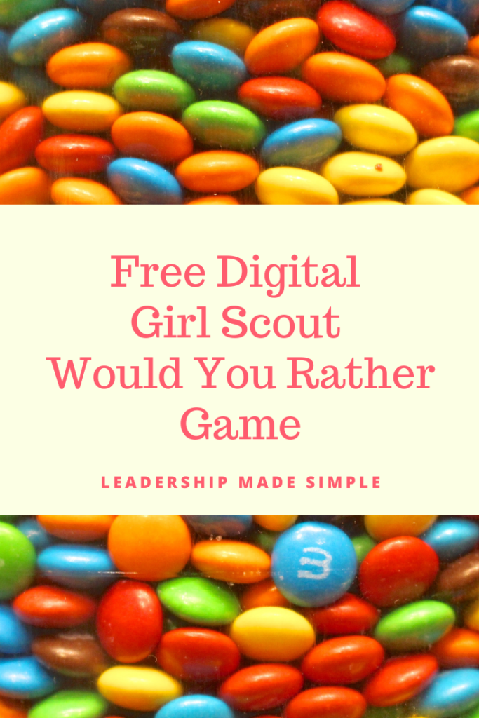Free Digital Girl Scout Would You Rather Game