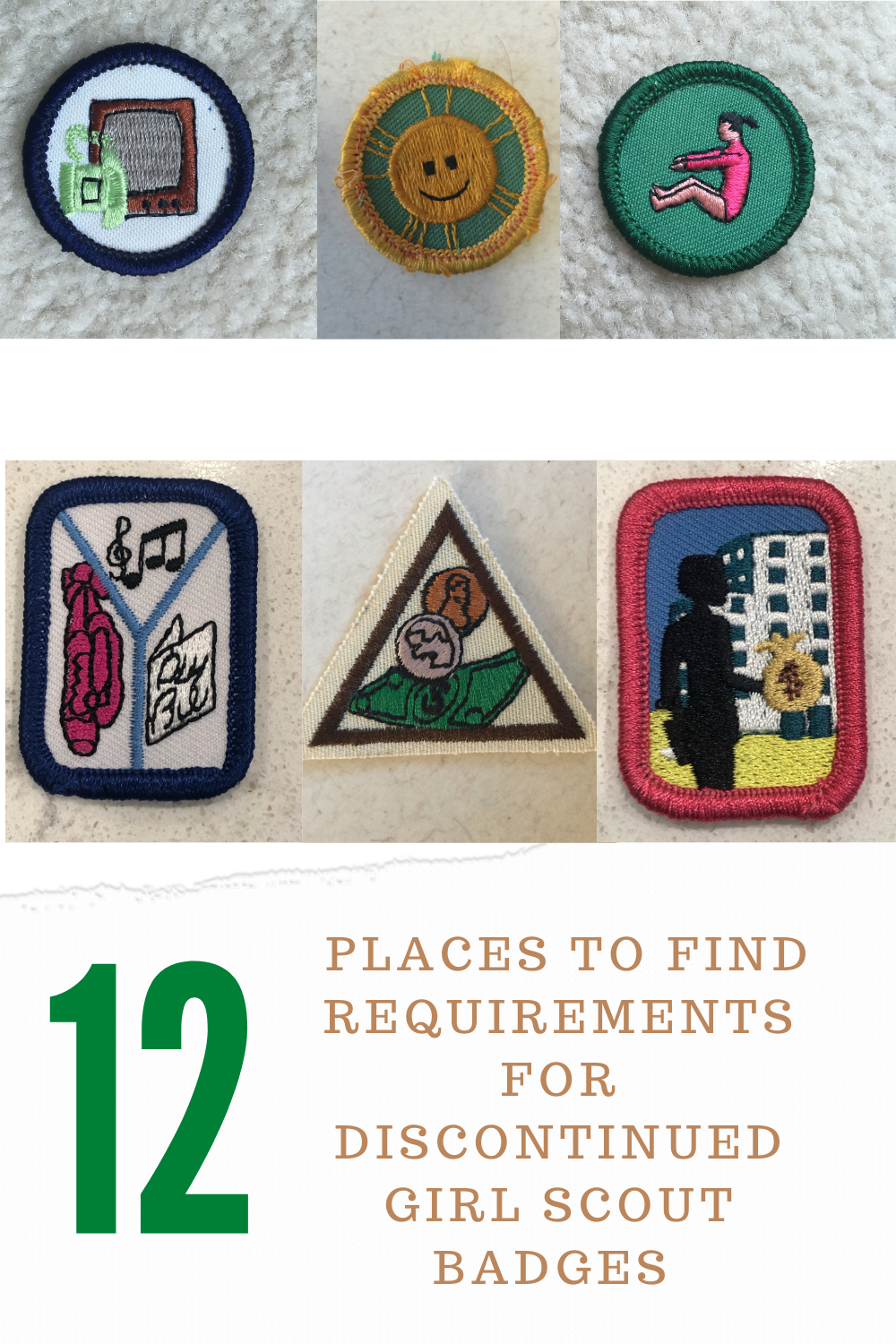 CONSERVATION 1960-62 ONLY Intermediate Girl Scout NEW Badge VOLUME DISCOUNT