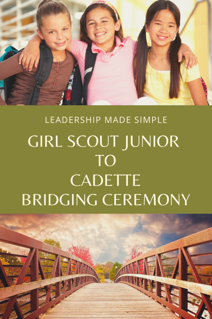 Girl Scout Junior to Cadette Bridging Ceremony