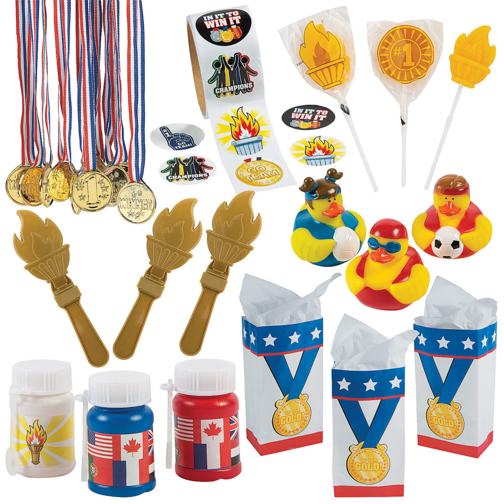 Girl Scout Olympic Themed Goody Bags