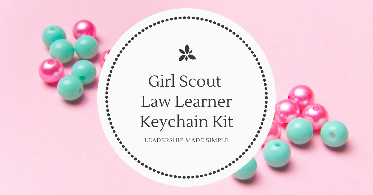 Back to Troop Girl Scout Law Learner Keychain Kits