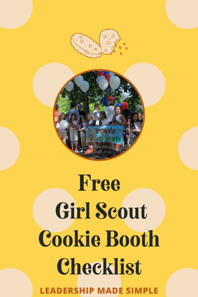 Free Girl Scout Cookie Booth Checklist