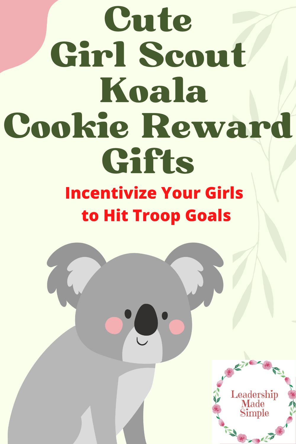 Cute Girl Scout Koala Cookie Reward Gifts