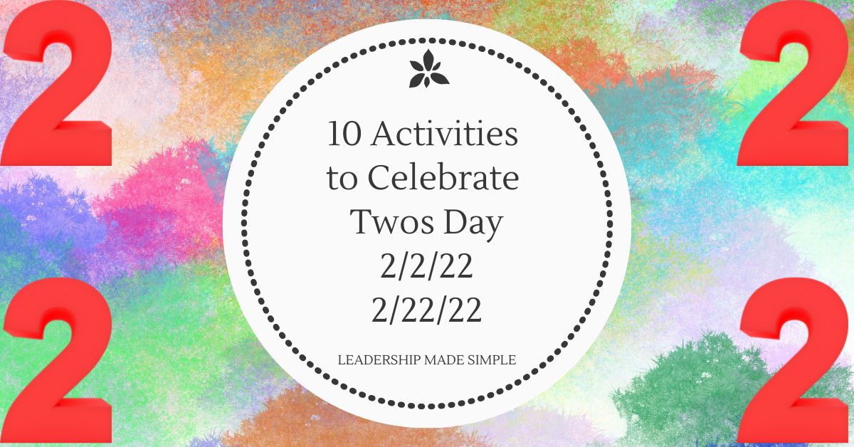 10 Twos Day Activities for In Person and Virtual Meetings