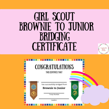 Girl Scout Brownie to Junior Bridging Certificate