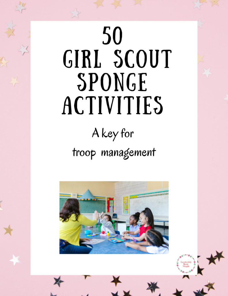 50 Girl Scout Troop Sponge Activities