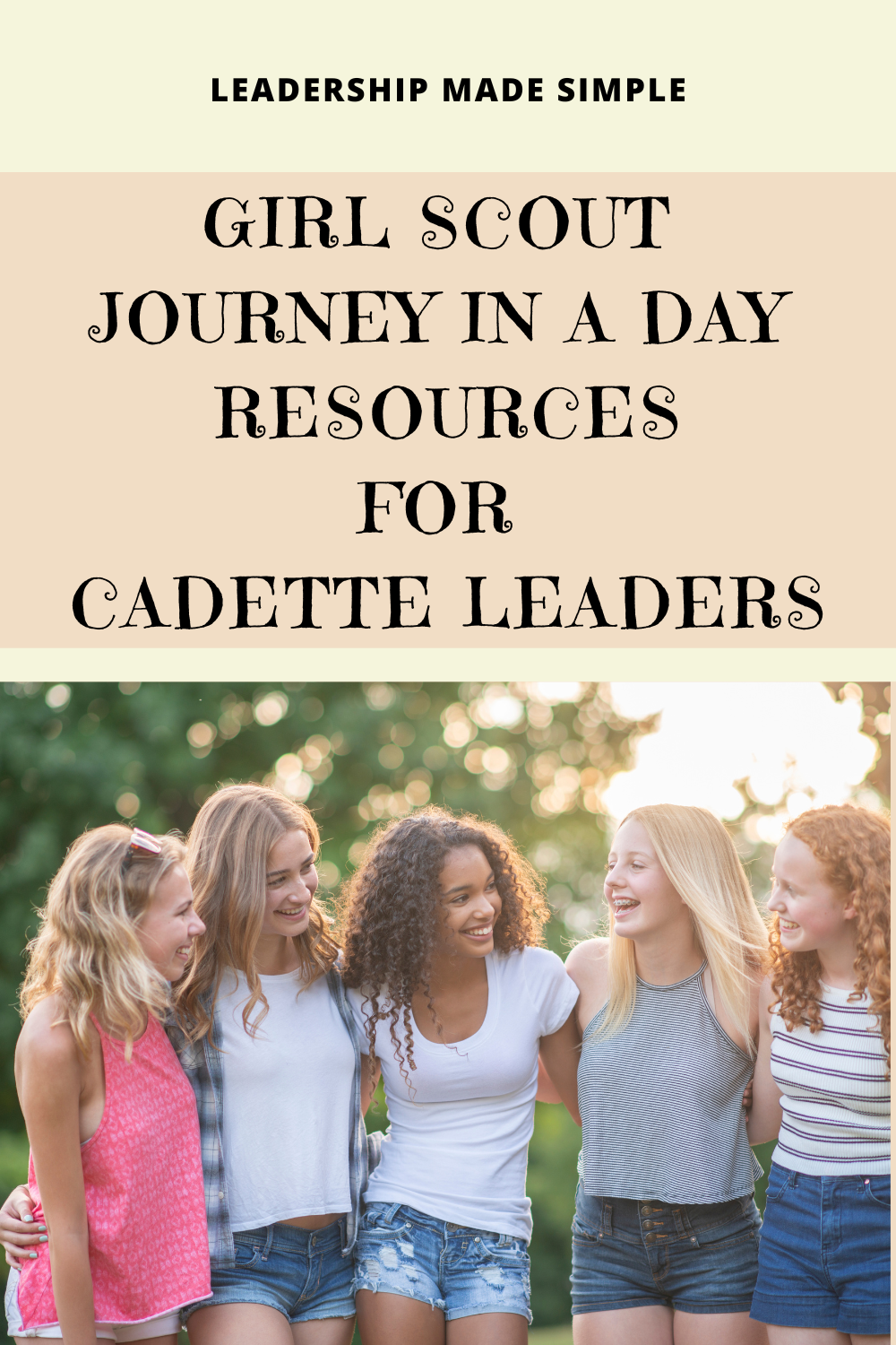 cadette girl scout journey in a day